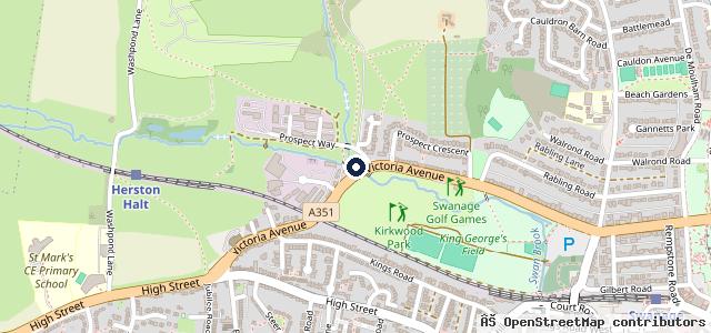 Map showing the location of Triangle Garage