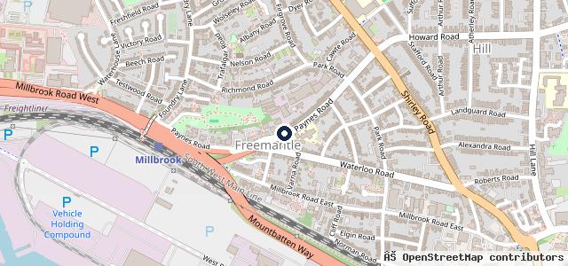 Map showing the location of MS Garage