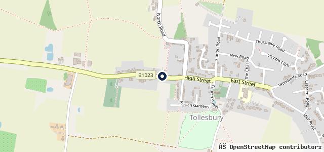 Map showing the location of JH Palmer