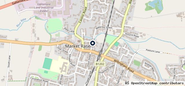 Map showing the location of Market Rasen Motor Company ltd