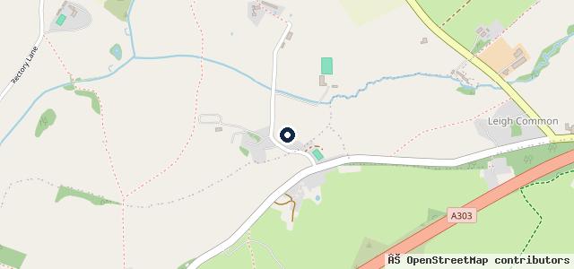 Map showing the location of Sunnyhill Campsite