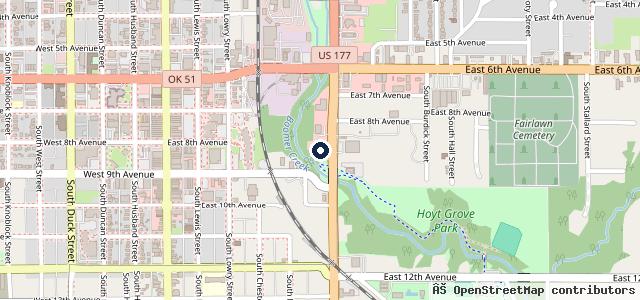 Map showing the location of Kwik Kar Auto Care