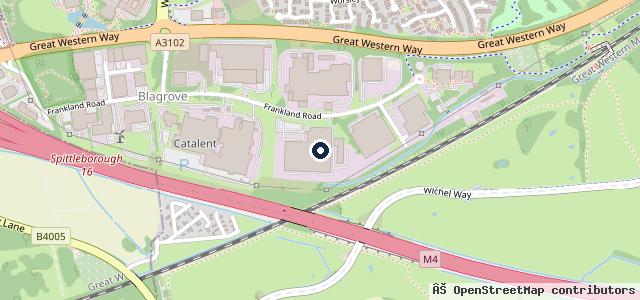 Map showing the location of MAN Truck & Bus UK Head Office