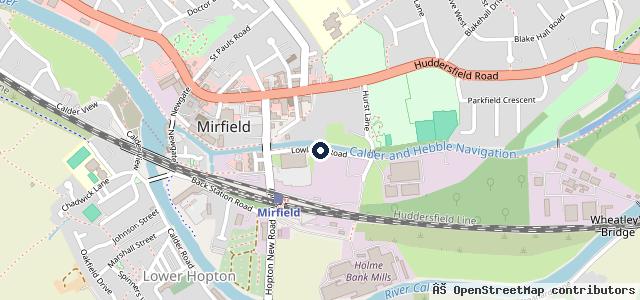 Map showing the location of Mirfield Automotive Spares Ltd