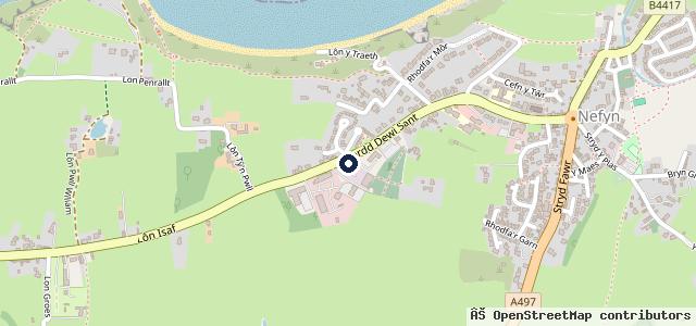 Map showing the location of Nefyn Coaches & Garage