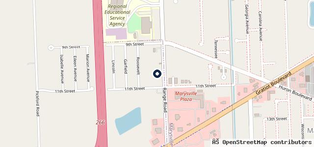 Map showing the location of Marysville Auto