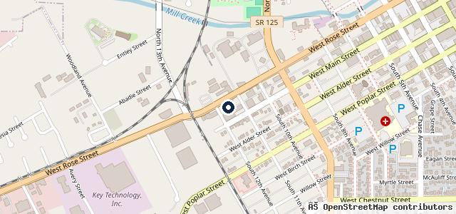 Map showing the location of Luttrell's Auto Center