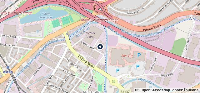 Map showing the location of M6 Commercials | Birmingham