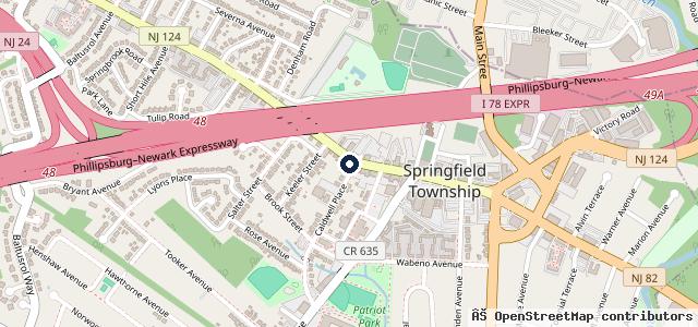 Map showing the location of Pinkava's Motor Company