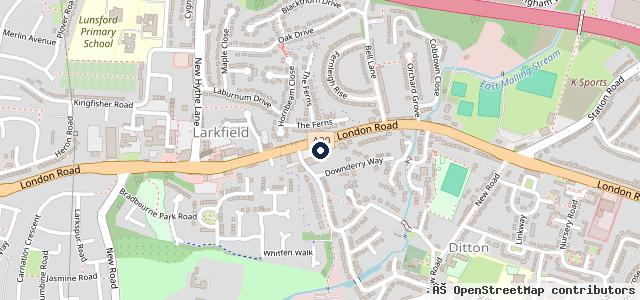 Map showing the location of Maidstone Kia