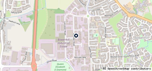 Map showing the location of Audi VW Cars