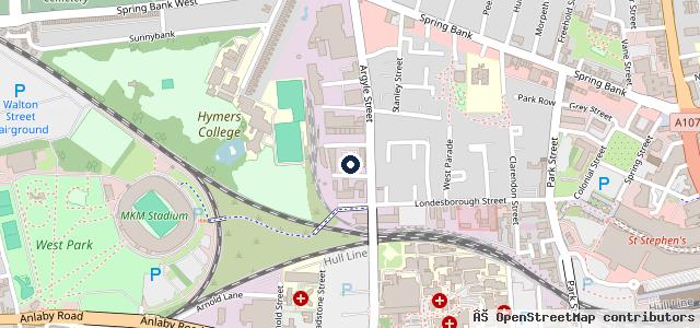 Map showing the location of Clarendon Motorcycles