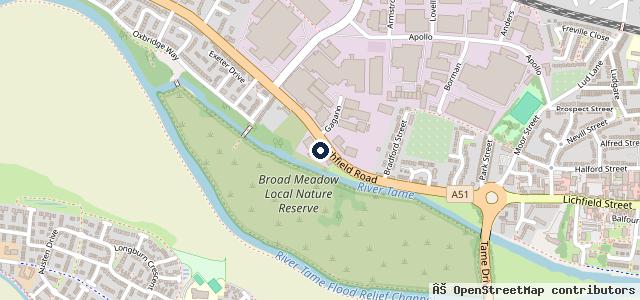 Map showing the location of The Service Centre