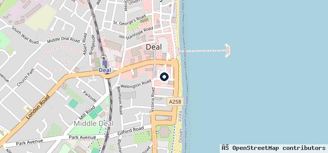 Map showing the location of Hutchings Motor Group