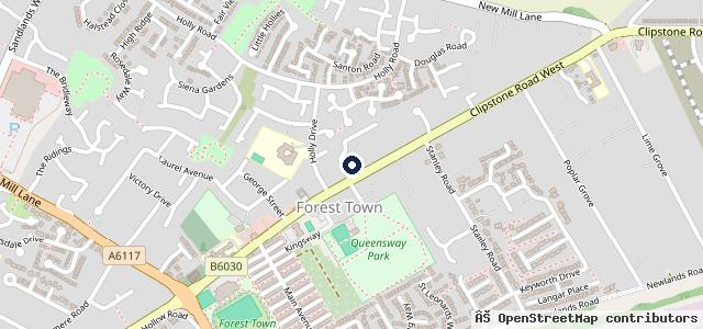 Map showing the location of D&amp;R Car Sales | Cinderford