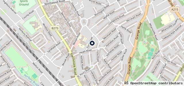 Map showing the location of Thornton Heath Autos