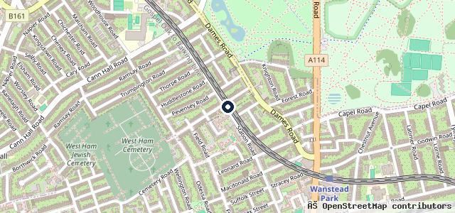 Map showing the location of ABC Motors