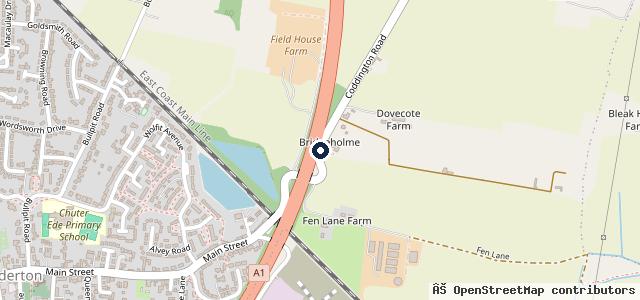 Map showing the location of Sherwood Motors