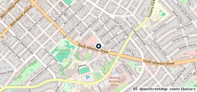 Map showing the location of Walk's Service Center