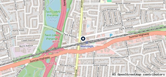 Map showing the location of Wantagh Auto Service