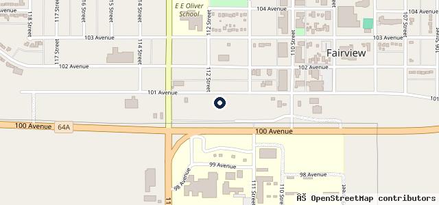 Map showing the location of Warren's Automotive