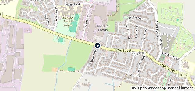 Map showing the location of Cayton Commercials - DAF Scarborough