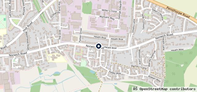 Map showing the location of Volkswagen Cookes of Fakenham