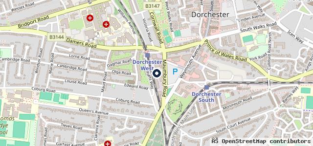 Map showing the location of C W Motorcycles