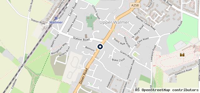 Map showing the location of Elite Garages Deal