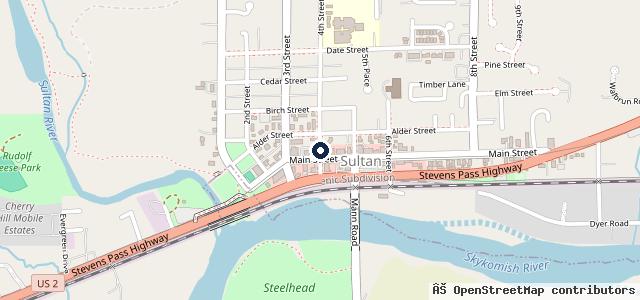Map showing the location of Wagley Creek Automotive | Sultan WA