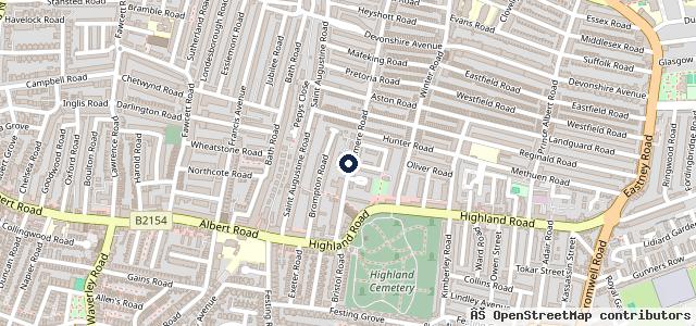 Map showing the location of Haslemere Road Garage