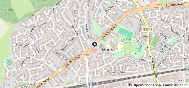 Map showing the location of Hook Auto repairs and recovery’s