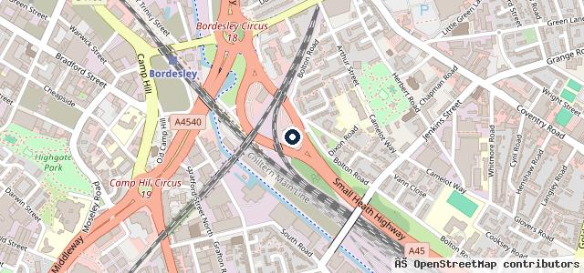 Map showing the location of Stellantis &You Citroen Birmingham Central
