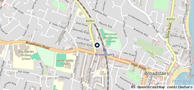 Map showing the location of Bosch Car Service - Broadstairs MOT Centre