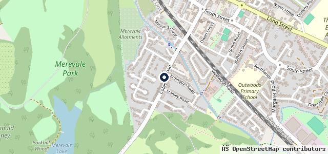 Map showing the location of Huggy's Speedshop