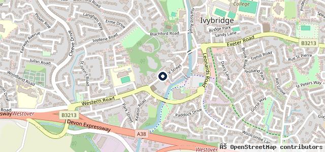 Map showing the location of Ivybridge Motors