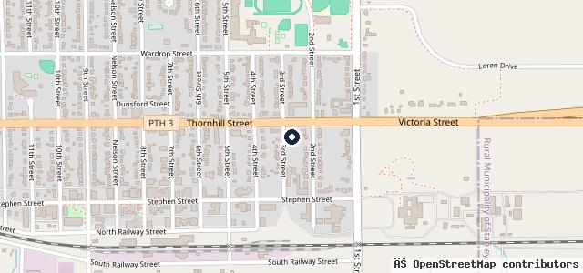 Map showing the location of Ed's Tire Ltd.