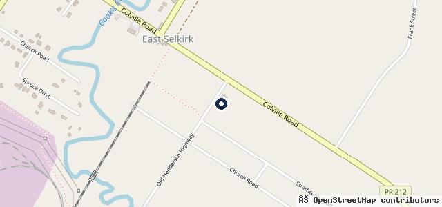 Map showing the location of Rennie's Serive