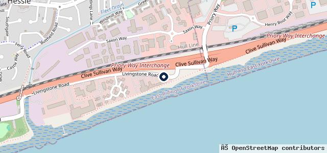 Map showing the location of Hatfields Land Rover Hull