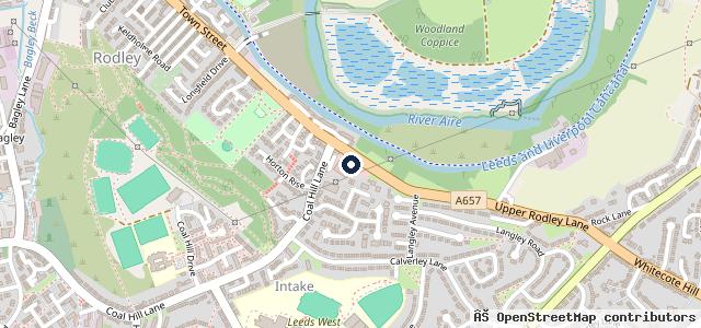 Map showing the location of Rodley Motors