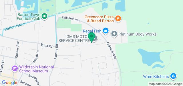 Map showing the location of Hallmark Automotive