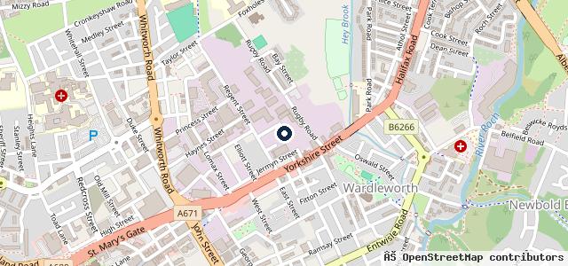 Map showing the location of Rochdale Auto Centre