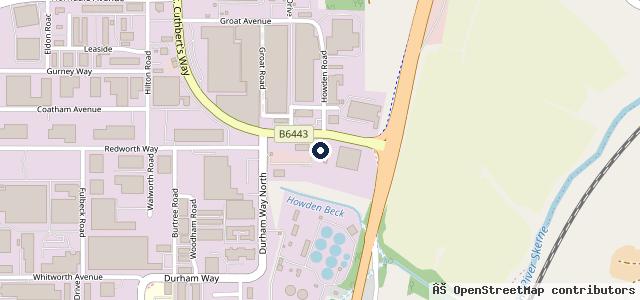Map showing the location of Croxdale Fast Fit Autocentre, Newton Aycliffe