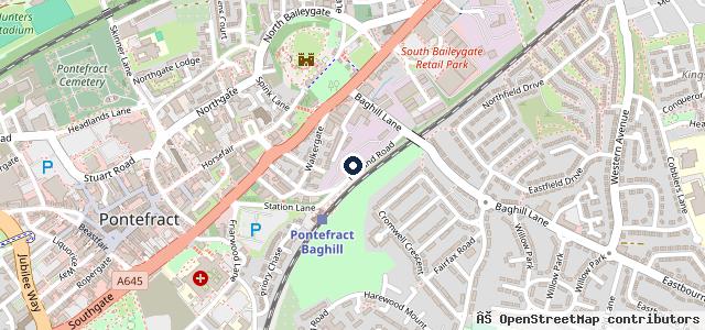 Map showing the location of George Palmer