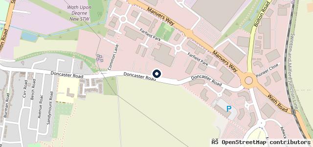 Map showing the location of Dearne Bodyworks