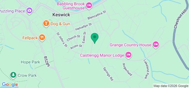 Map showing the location of Hometyre Cumbria