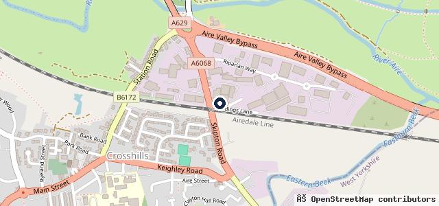 Map showing the location of Cornmill Garage