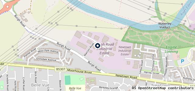 Map showing the location of Edgar's Garage