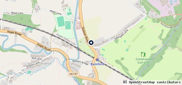 Map showing the location of Station Road Garage