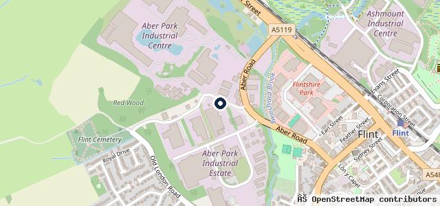 Map showing the location of A & M Garages
